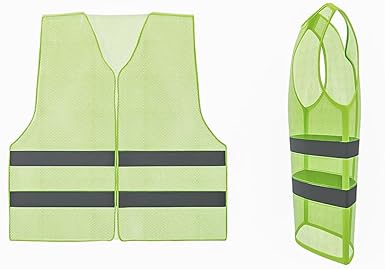 Yellow Safety® Bulk Standard Safety Vests 100 ct., High Visibililty Safety Vest With Reflective Strips, Meets ANSI/ISEA