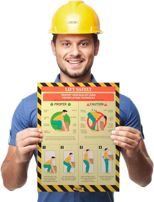 Workplace Safety - Non-Lamintated, 12 x 16" (Lifting)